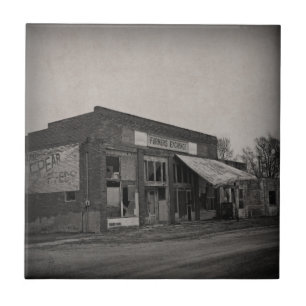 Abanoned Füttern Store Fliese