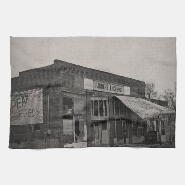Abanoned Füttern Store Küchentuch (Horizontal)