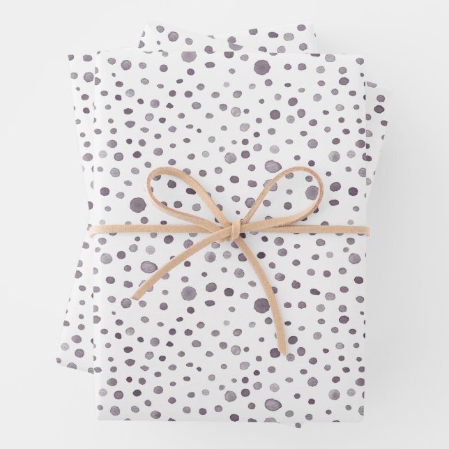Abb. Confetti-Watercolor-Dots-Umhüllungspapier Geschenkpapier Set (Beispiel)