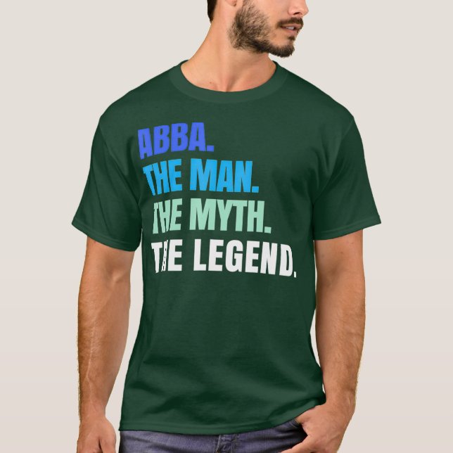 Abba der Mann der Mythos der Legende Abba Hebräisc T-Shirt (Vorderseite)