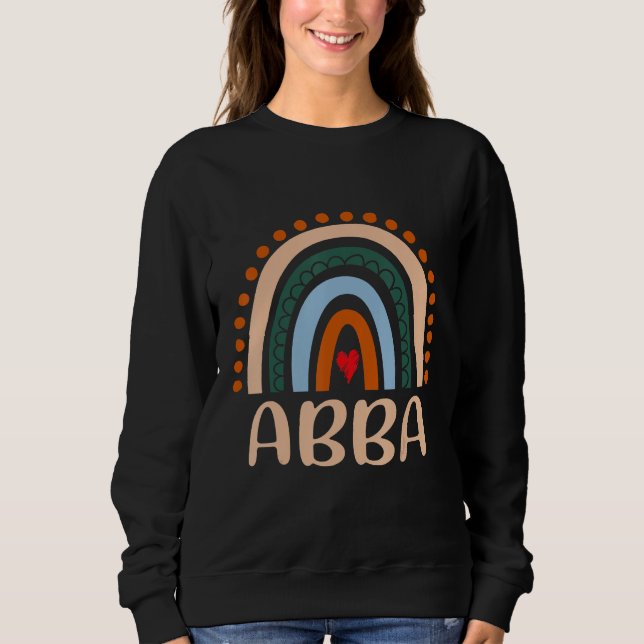 Abba Rainbow Grandma Cute Mothers Day  Abba Sweatshirt (Vorderseite)