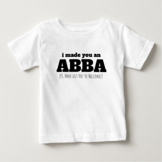 Abba Vater Oldest Child Vatertag Geschenk Baby T-shirt