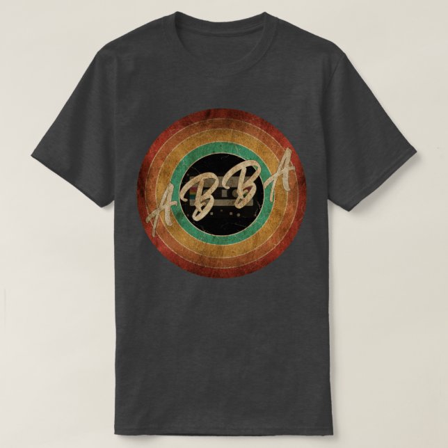 ABBA Vintag Circle Art T-Shirt (Design vorne)
