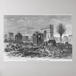 Abbau der Pariser Barrieren Poster