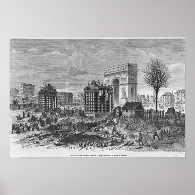 Abbau der Pariser Barrieren Poster (Vorne)