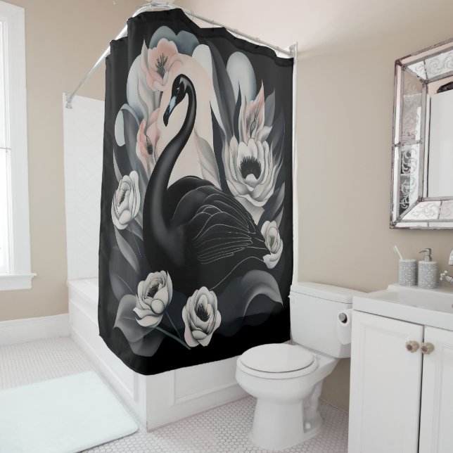 Abbau Duschvorhang (Beispiel)