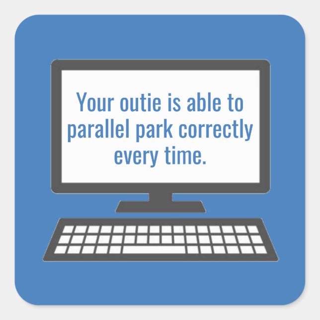 Abbaustrecke Quadratischer Aufkleber (Vorderseite)