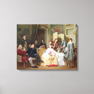 Abbe Prevost Lesung "Manon Lescaut", 1856 Leinwanddruck