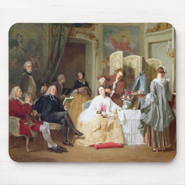 Abbe Prevost Lesung "Manon Lescaut", 1856 Mousepad (Vorne)