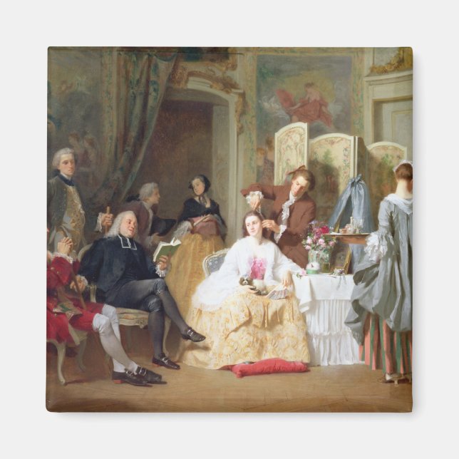 Abbe Prevost reading 'Manon Lescaut', 1856 Magnet (Vorne)