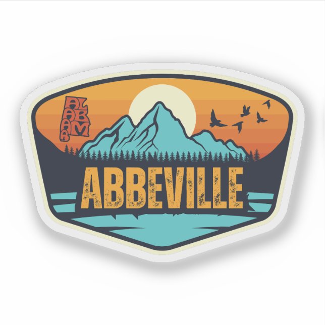 Abbeville, Alabama Aufkleber (Vorderseite)