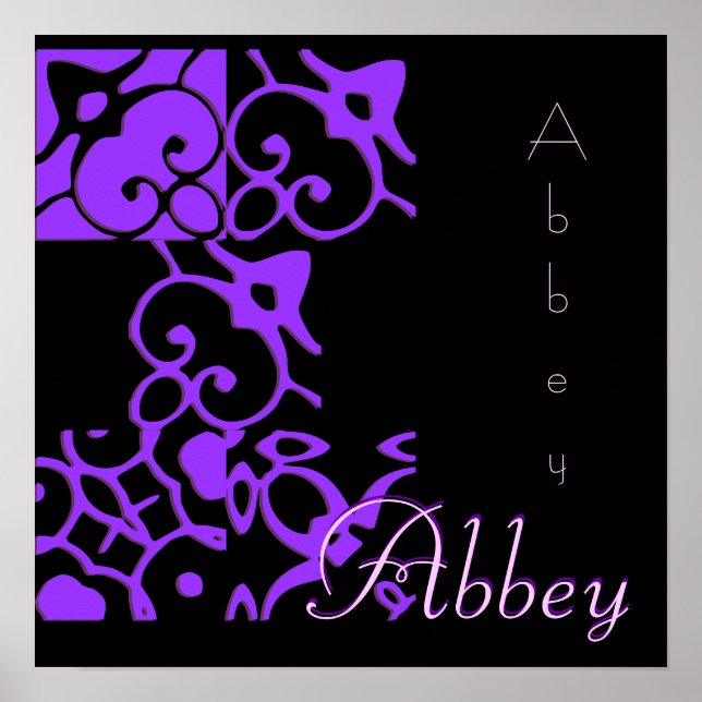 Abbey Designer Name II Poster (Vorne)