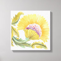 Abbey Floral Tiles - Gelb