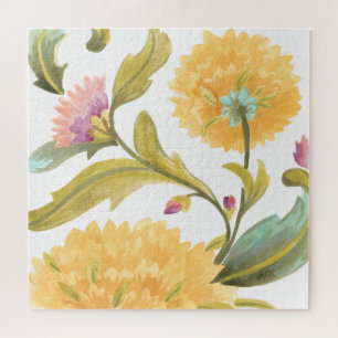 Abbey Floral Tiles - Gelbe Blumen Puzzle