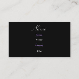 Abbey III Visitenkarte