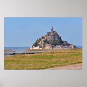 Abbey Mont-Saint-Michel in Frankreich Poster
