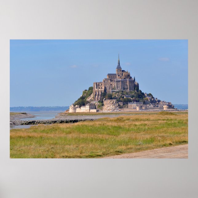 Abbey Mont-Saint-Michel in Frankreich Poster (Vorne)