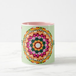 ABBEY ~ Personalisiert Gem Stones Fraktal ~ Tassen