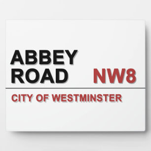 Abbey Road London England - vintage Fotoplatte