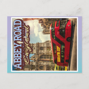 ABBEY ROAD LONDON - ENGLAND'S ICONIC ROAD POSTKARTE