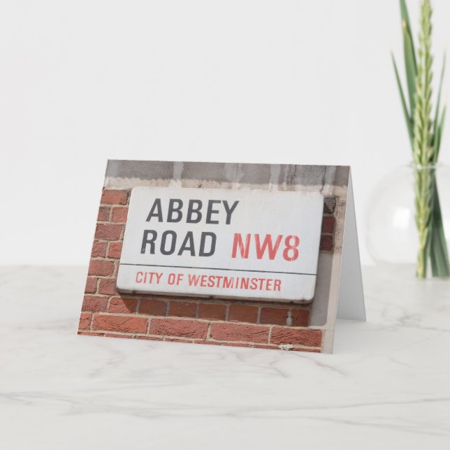 Abbey Road London Karte (Vorderseite)