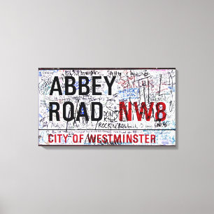 Abbey Road Sign London Leinwanddruck
