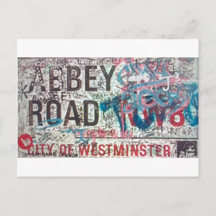 Abbey Road Sign Postkarte