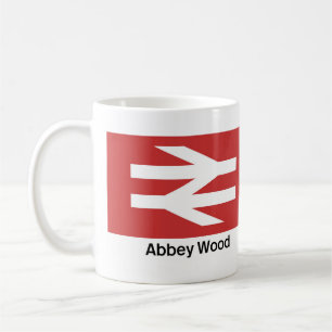 Abbey Wood Rail Station Tasse, Bahnübergang Gesche Kaffeetasse