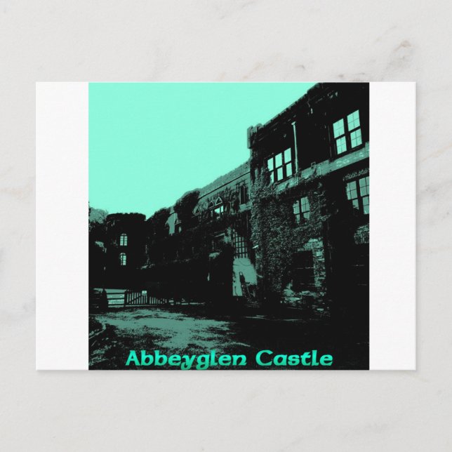 Abbeyglen Castle, Clifden, Irland Postkarte (Vorderseite)