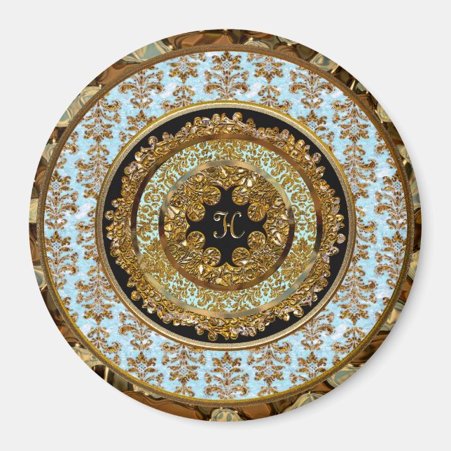 Abbigail Robineau Viktorianisch Monogram Magnet (Vorne)