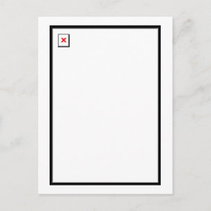 Abbild abgebrochen postkarte