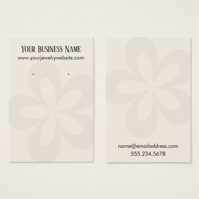 Abbildung 1 der Creme-Grafik-Blume 1 (Vorne & Hinten)