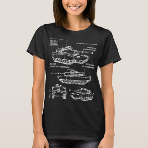 Abbildung 1 des M1-Abrams-Tank-Erkennungskonzepts T-Shirt