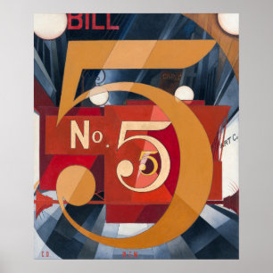 Abbildung 5 in Gold ,Berühmtes Gemälde Poster