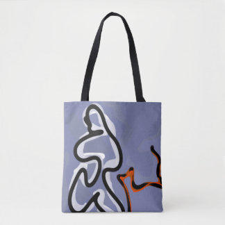 Abbildung: Abstrakt Blau, Orange, B & W