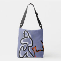 Abbildung: Abstrakt Blau, Orange, B & W