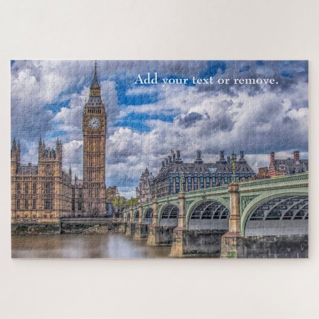 Abbildung: Big Ben & Westminster Bridge, London Puzzle (Horizontal)