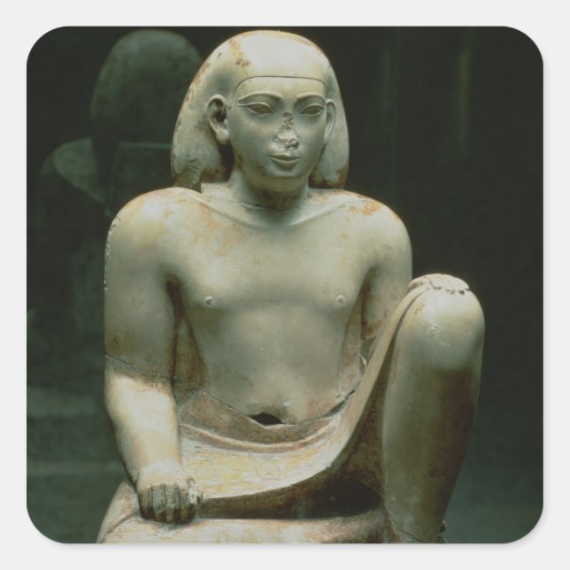 Abbildung der Beine Quadratischer Aufkleber (Vorderseite)