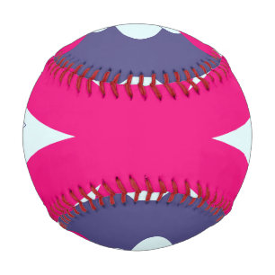 Abbildung der lila und rosa Blumenformen Baseball