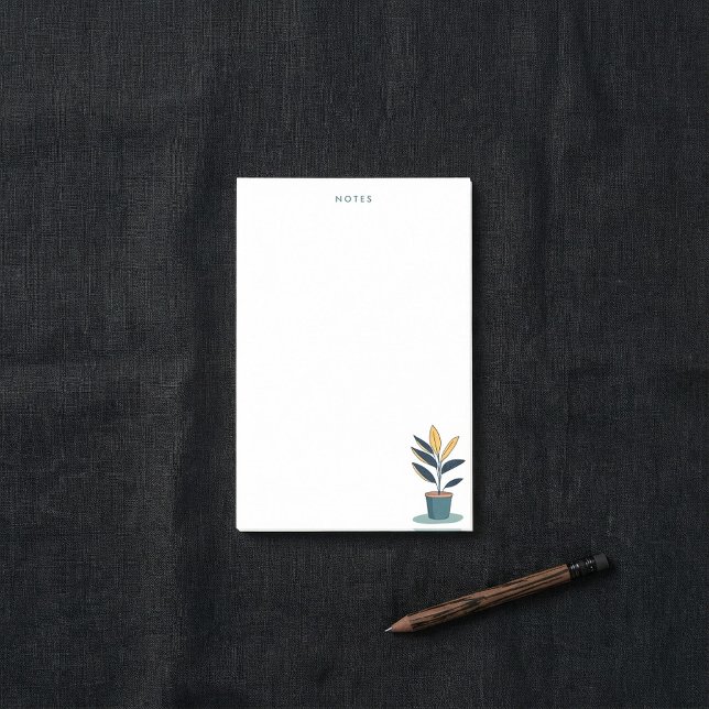 Abbildung der Pflanze von Minimalistischem Topf Post-it Klebezettel (Von Creator hochgeladen)