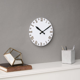 Abbildung der römischen Zahlen Runde Wanduhr