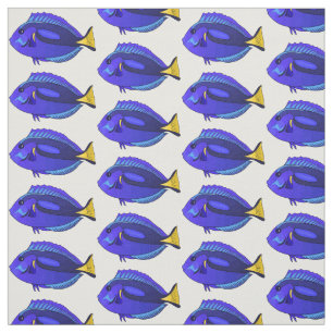 Abbildung des Blauen Tang-Cartoon Stoff