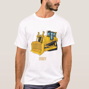 Abbildung des Bulldozer-Cartoon T-Shirt
