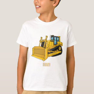 Abbildung des Bulldozer-Cartoon T-Shirt