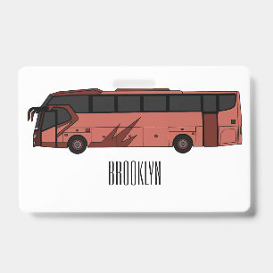 Abbildung des Bus-Cartoon Ausweis