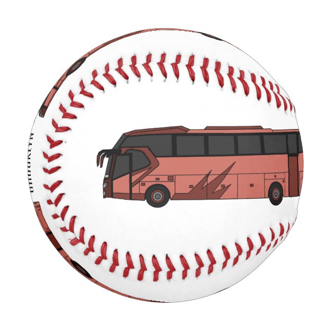 Abbildung des Bus-Cartoon Baseball (Vorderseite Links)