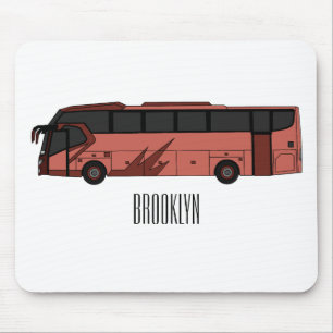Abbildung des Bus-Cartoon Mousepad