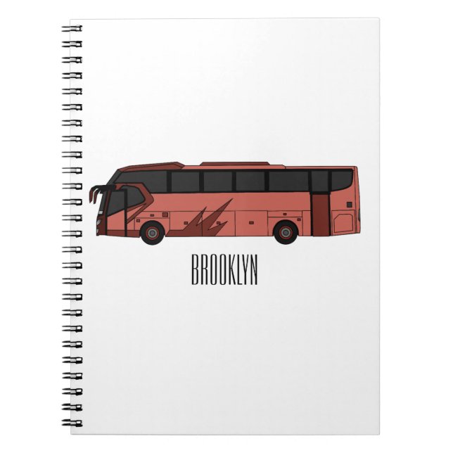 Abbildung des Bus-Cartoon Notizblock (Vorderseite)