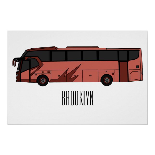 Abbildung des Bus-Cartoon Poster (Vorderseite)