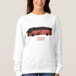 Abbildung des Bus-Cartoon Sweatshirt